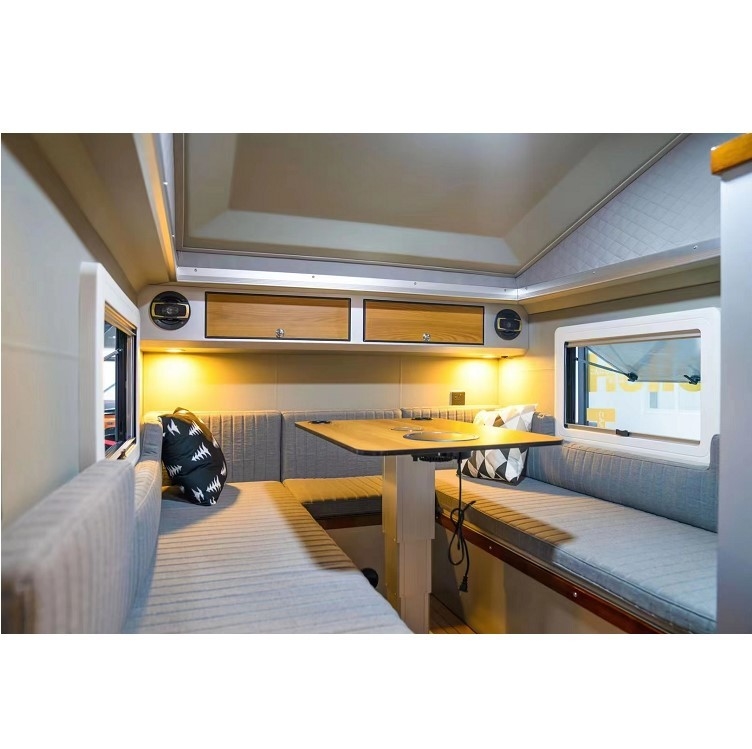 16ft Off Road Folding Camper Trailer Com Capacidade de 2 Adultos e 2 Crianças Travel Trailer