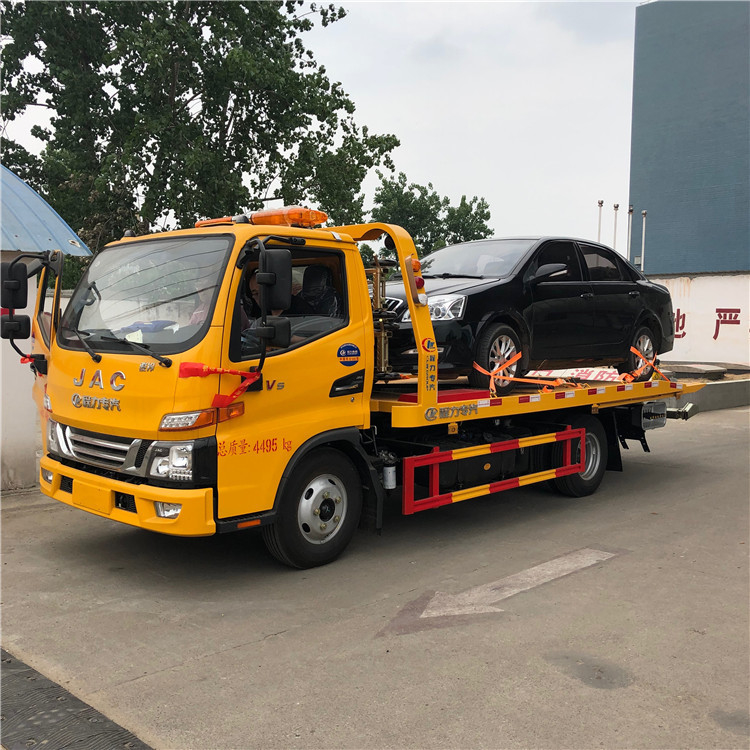 JAC Wheel Lift Tow Truck 100km/H Max Speed, dever de 4 Ton Flatbed Tow Truck Light