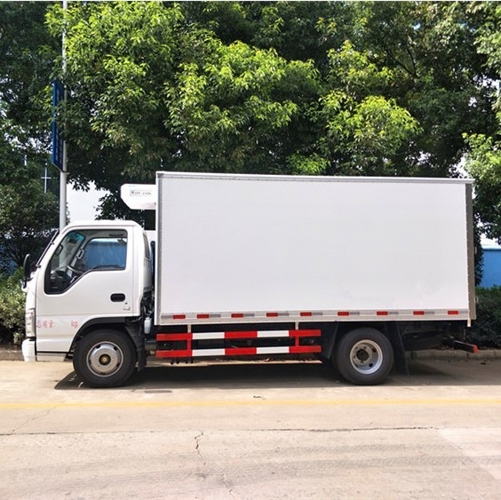 Japão 4*2 ISUZU Caminhão de Caixa de Frigorífico Sistema PTO Caminhão de Congelamento de 5 toneladas