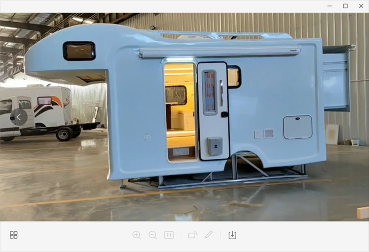 A caixa branca personalizada de Shell Body Luxury Decoration Assembling rv do campista montou