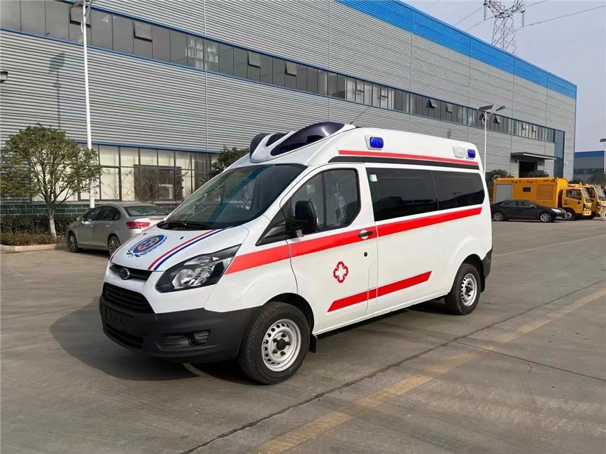6 lugares Diesel Medium Duty Ambulance Monitoramento de Emergência Ford V362 Transit Van Ambulance