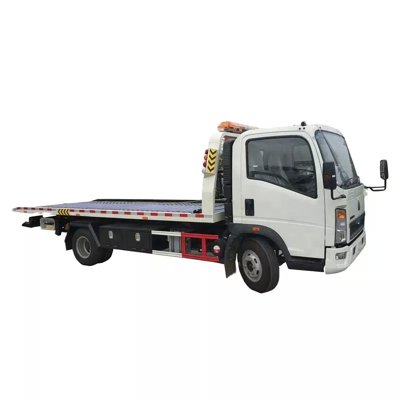 Sinotruk HOWO rola Tow Truck traseiro 95km/H, leito claro hidráulico Tow Truck do dever 4X2