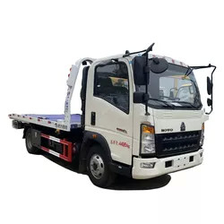 Sinotruk HOWO rola Tow Truck traseiro 95km/H, leito claro hidráulico Tow Truck do dever 4X2