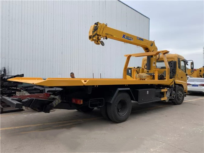 8 - 10 toneladas de carro destroçador de reboque plataforma de caminhão de reboque 6.3T Base de rodas 4500mm Reboque pesado