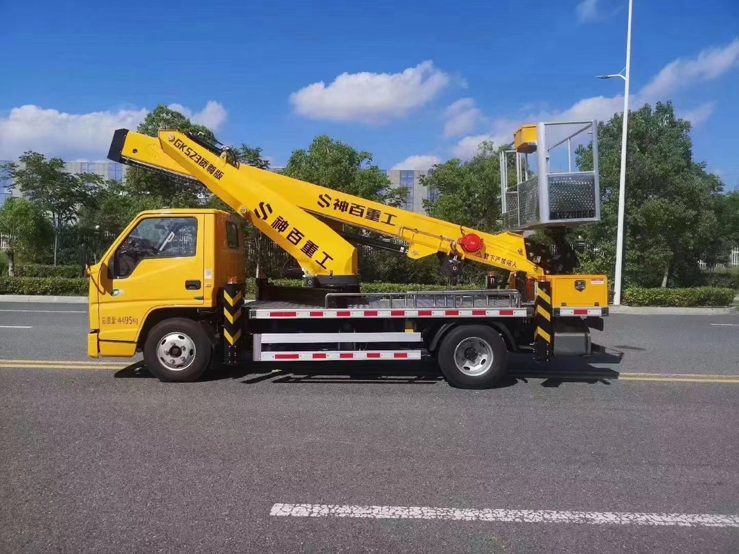 Camião de elevação de baldes 4×2 de 116 cv Veículo de trabalho de alta altitude Euro 6 Camião de plataforma aérea