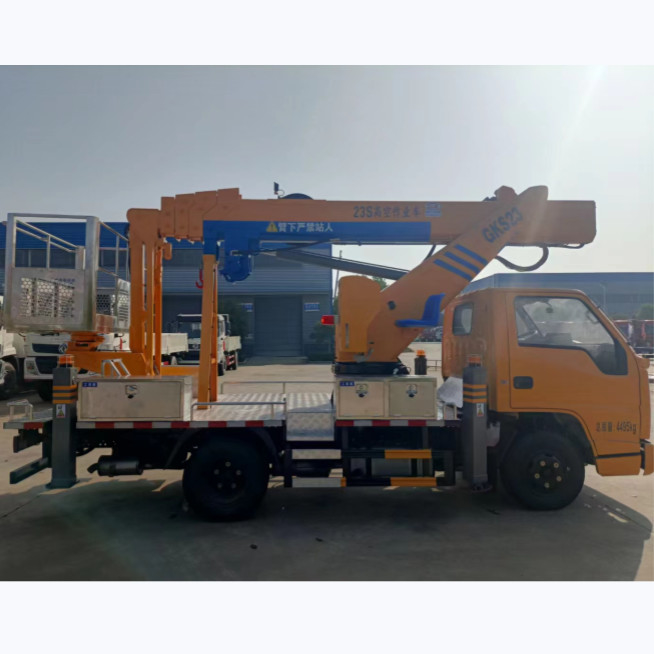 China JMC 1385/1425 Base do tracto frontal / traseiro Plataforma de trabalho aéreo Caminhão diesel