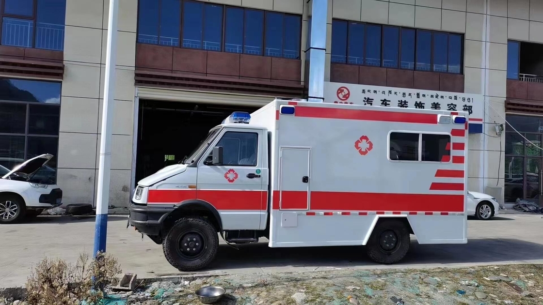 Preço do carro da ambulância 2287ml Deslocamento Carro da ambulância de emergência - 5670×2011×2726 mm Dimensões globais