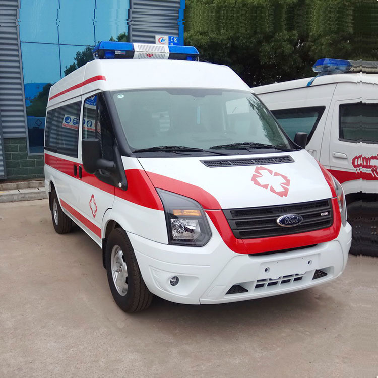 Veículo de ambulância Carro Ford 4*2 Carro de ambulância Carro de ambulância de emergência Com uma velocidade máxima de 130 Km/H