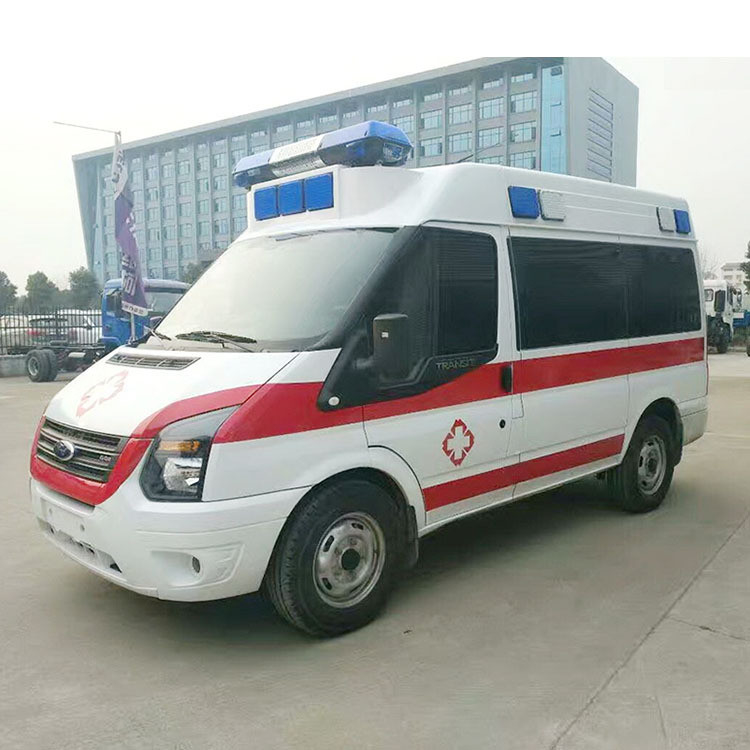 Veículo de ambulância Carro Ford 4*2 Carro de ambulância Carro de ambulância de emergência Com uma velocidade máxima de 130 Km/H