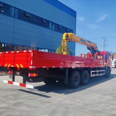 6*4 Boom Dongfeng caminhão telescópico recto guindaste montado para necessidades de elevação pesada