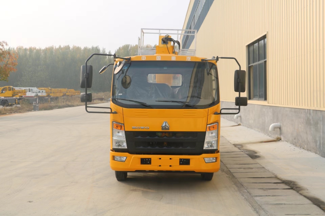 Caminhão de plataforma aérea telescópica de 21 metros HOWO Brand Boom Lift Cherry Picker Truck