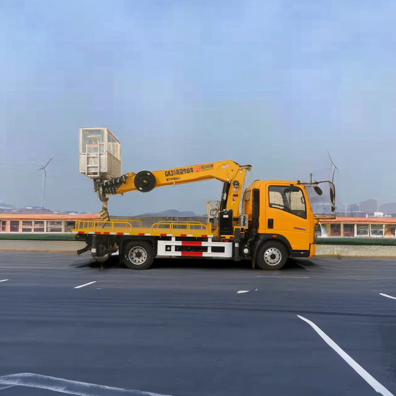 4955kg Peso 4x2 Drive Aerial Work Platform Truck com 21M Telescopic Boom