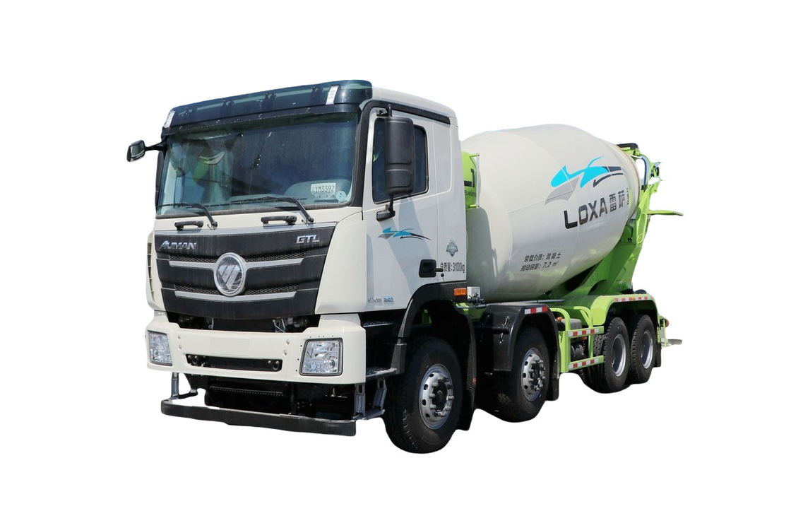 Foton 8*4 camião de cimento 12m3 camião de mistura de cimento diesel com bomba para venda