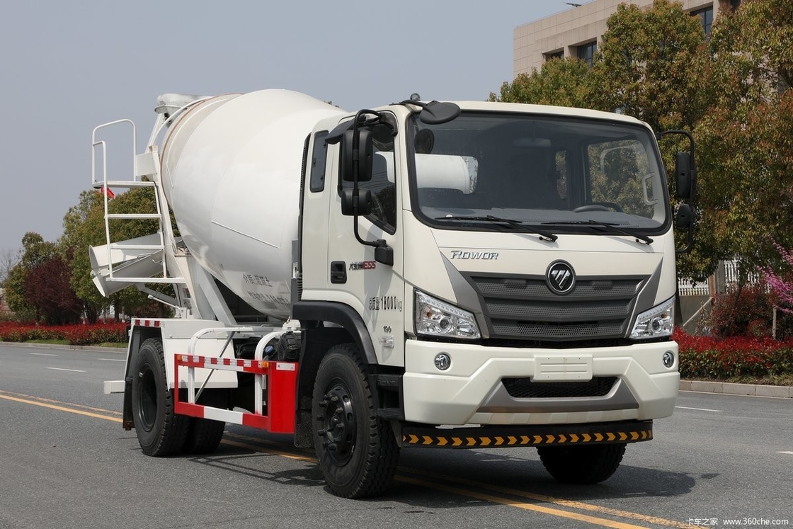Euro 3 Foton Pequeno camião de mistura de betão de 3 metros cúbicos 83 velocidade máxima ((Km/H) camião camião de mistura de betão