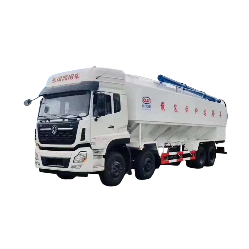 Caminhão de transporte de alimentos para animais de Dongfeng 7700*2500*3550mm Euro 5 Caminhão de descarga de alimentos para animais a granel