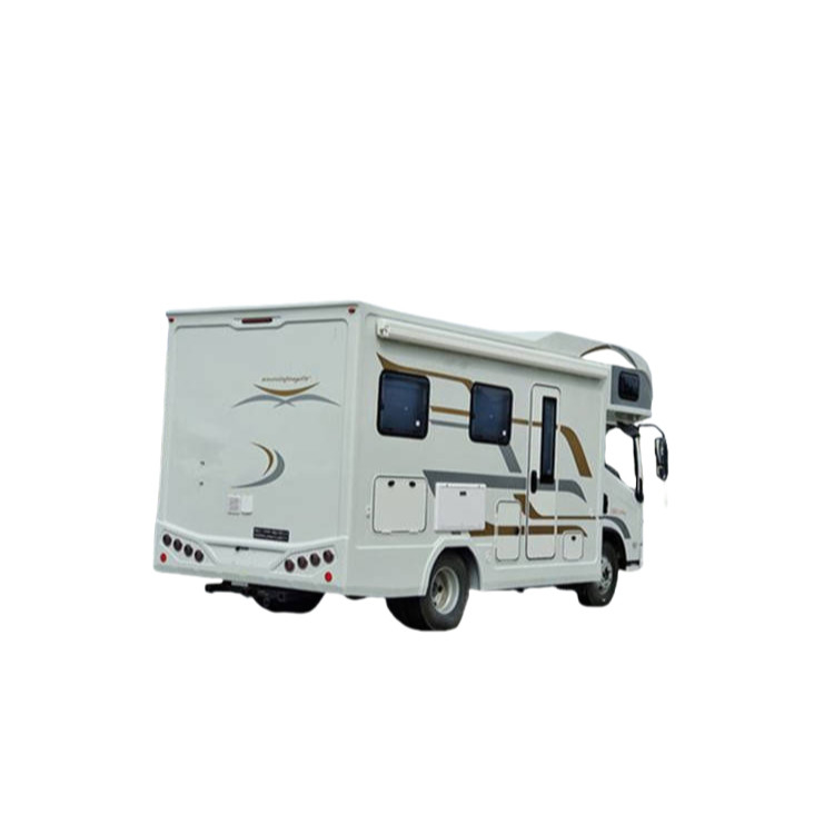 YUEJIN 4x2 Mobile Auto Motorhome Outdoor Luxury RV Caravan Van Para viagens familiares