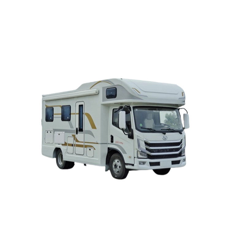 YUEJIN 4x2 Mobile Auto Motorhome Outdoor Luxury RV Caravan Van Para viagens familiares