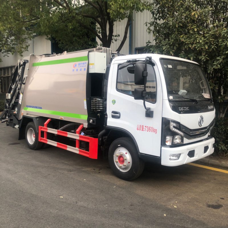 2023 Novo caminhão de coleta de lixo Dongfeng Min para venda 7m3 compactador caminhão de lixo