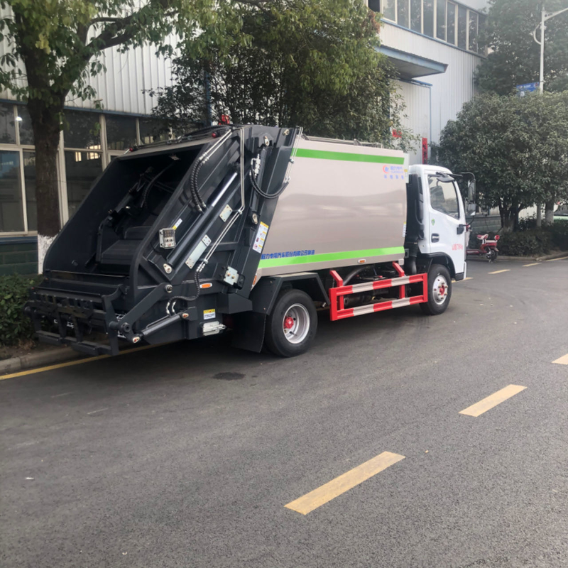 2023 Novo caminhão de coleta de lixo Dongfeng Min para venda 7m3 compactador caminhão de lixo