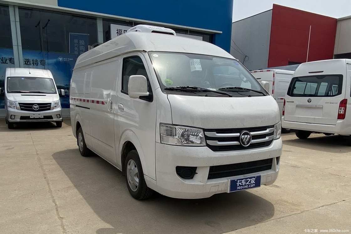 Rodas manuais de Van 4 da sala fria de Mini Refrigerated Truck Aluminum Alloy do motor de gasolina de 1 toneladas