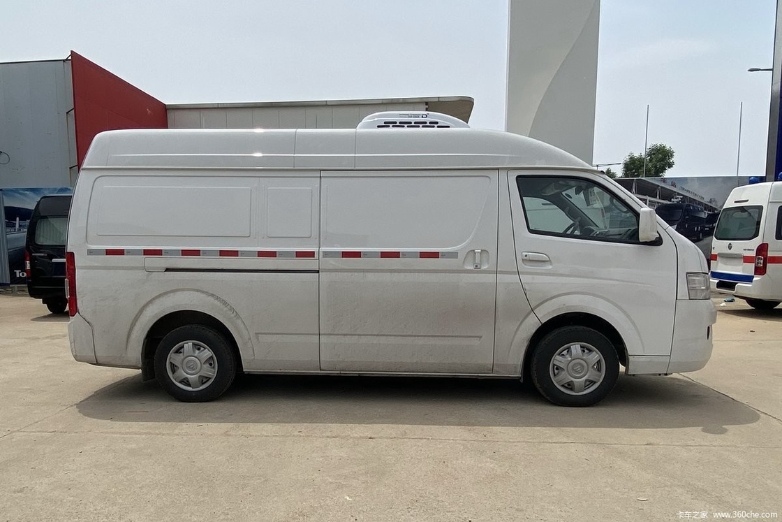 Rodas manuais de Van 4 da sala fria de Mini Refrigerated Truck Aluminum Alloy do motor de gasolina de 1 toneladas