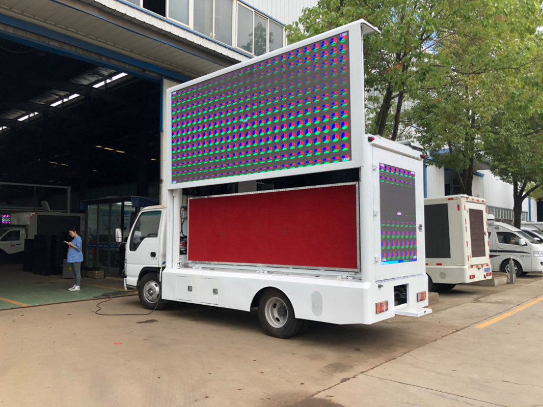 Isuzu 4*2 Euro 5 Led Display Box Caminhão Móvel Led Screen Panfletos Caminhão Publicitário Led Caminhão Para Venda