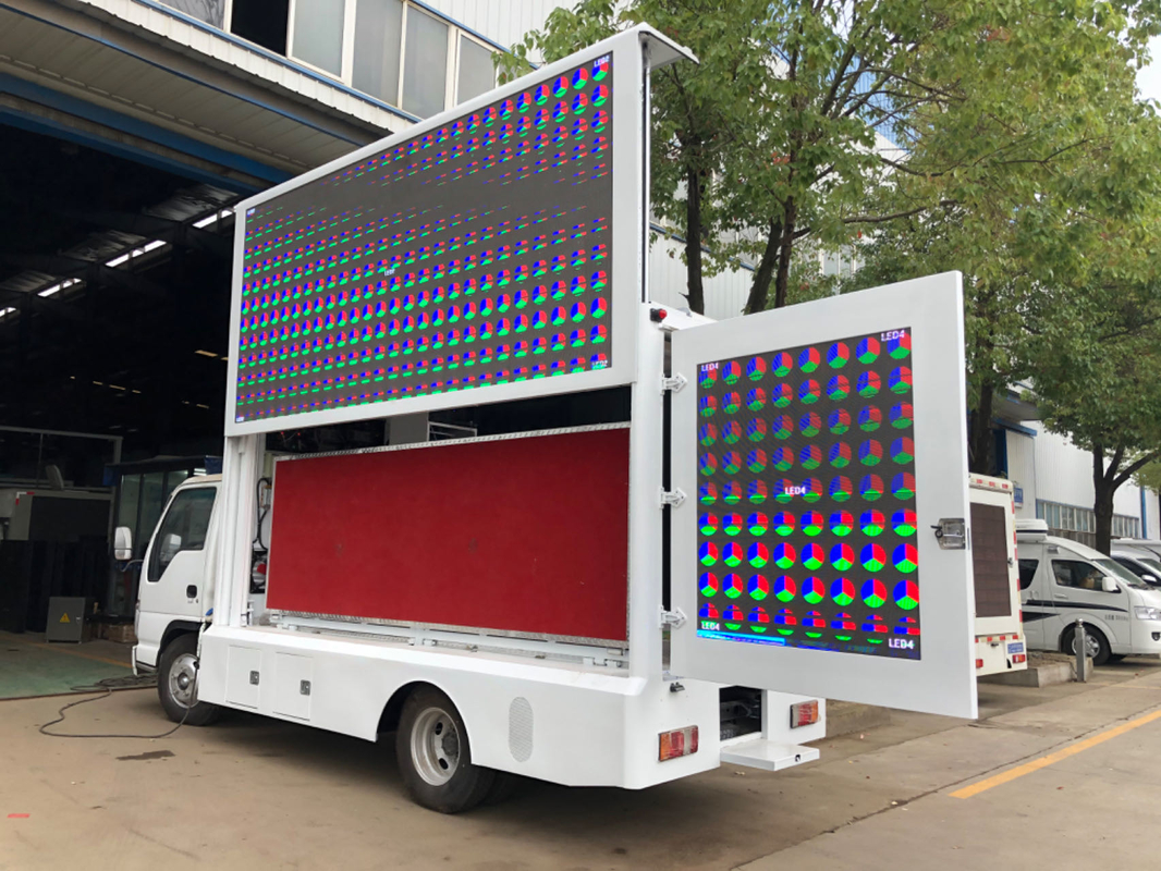 Isuzu Led Display Box Caminhão Pixel Pitch 8mm Mobile Led Screen Billboard Caminhão Publicitário Caminhão Led Para Venda