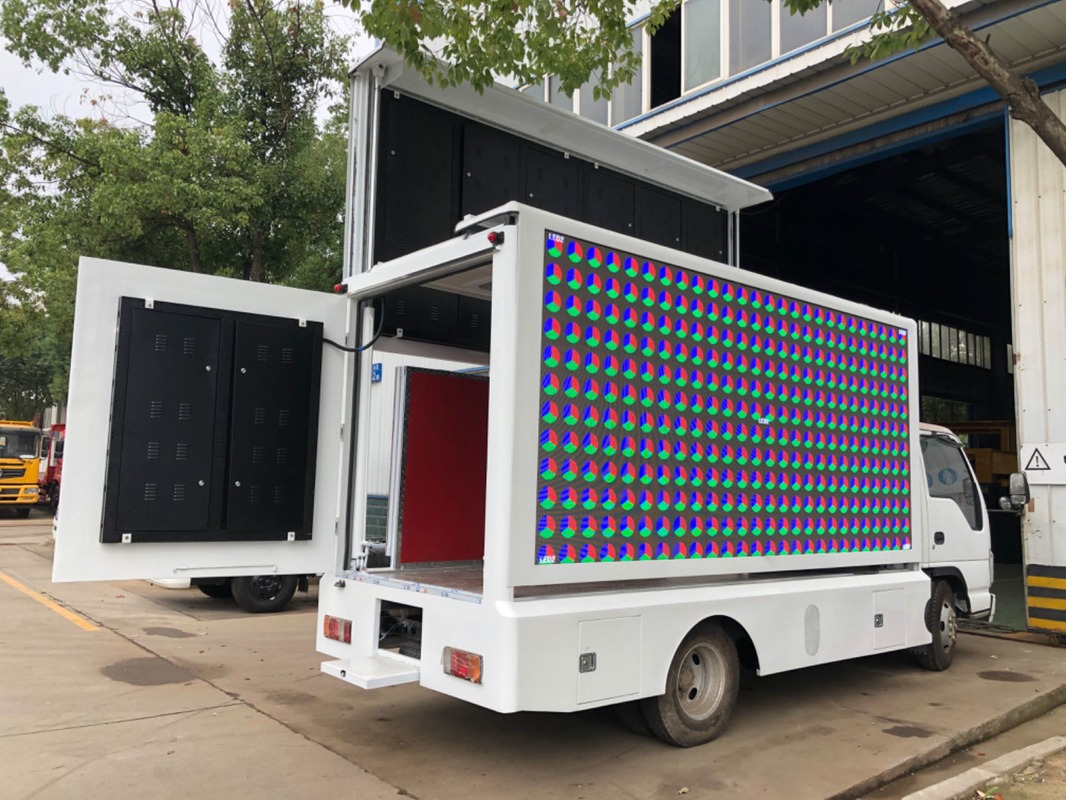 Isuzu Led Display Box Caminhão Pixel Pitch 8mm Mobile Led Screen Billboard Caminhão Publicitário Caminhão Led Para Venda