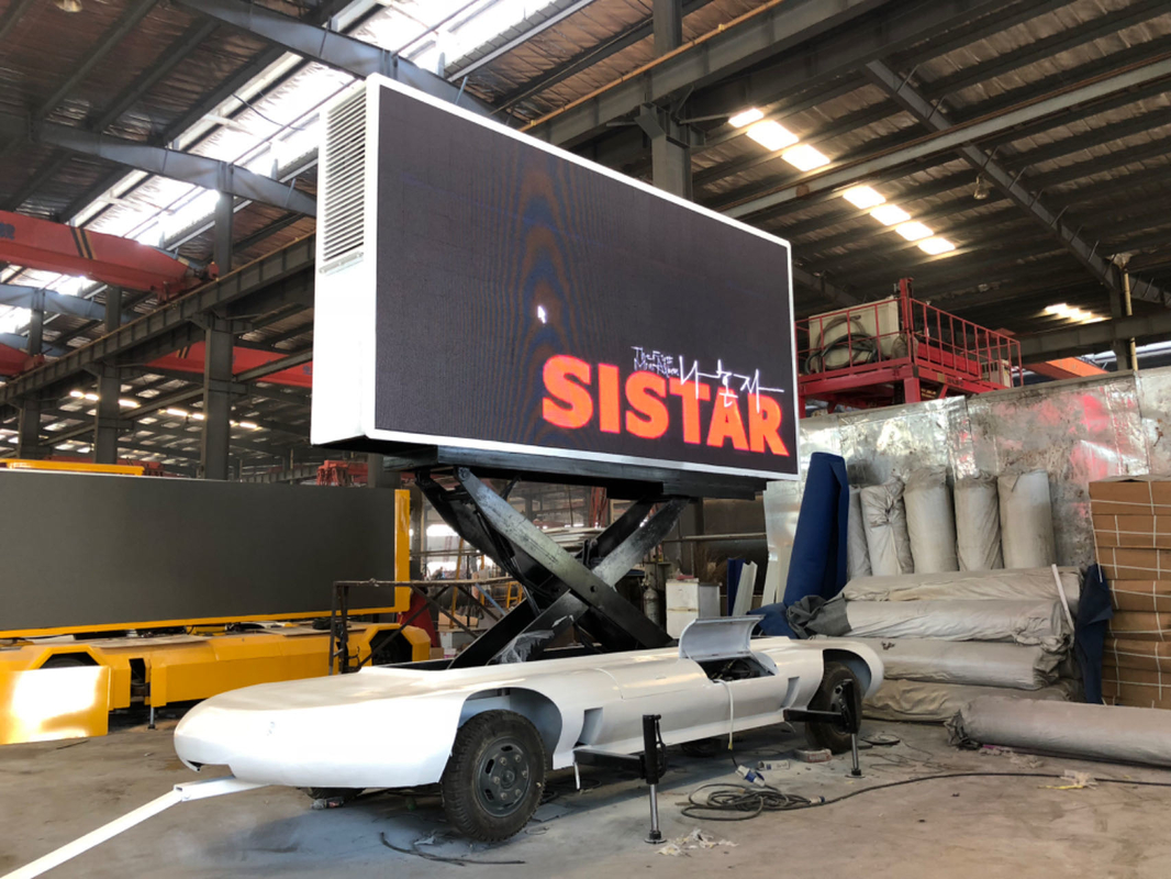 P4 P5 HD Caminhão Trailers Car Mobile Outdoor Publicidade LED Sign Display For Mobile Store