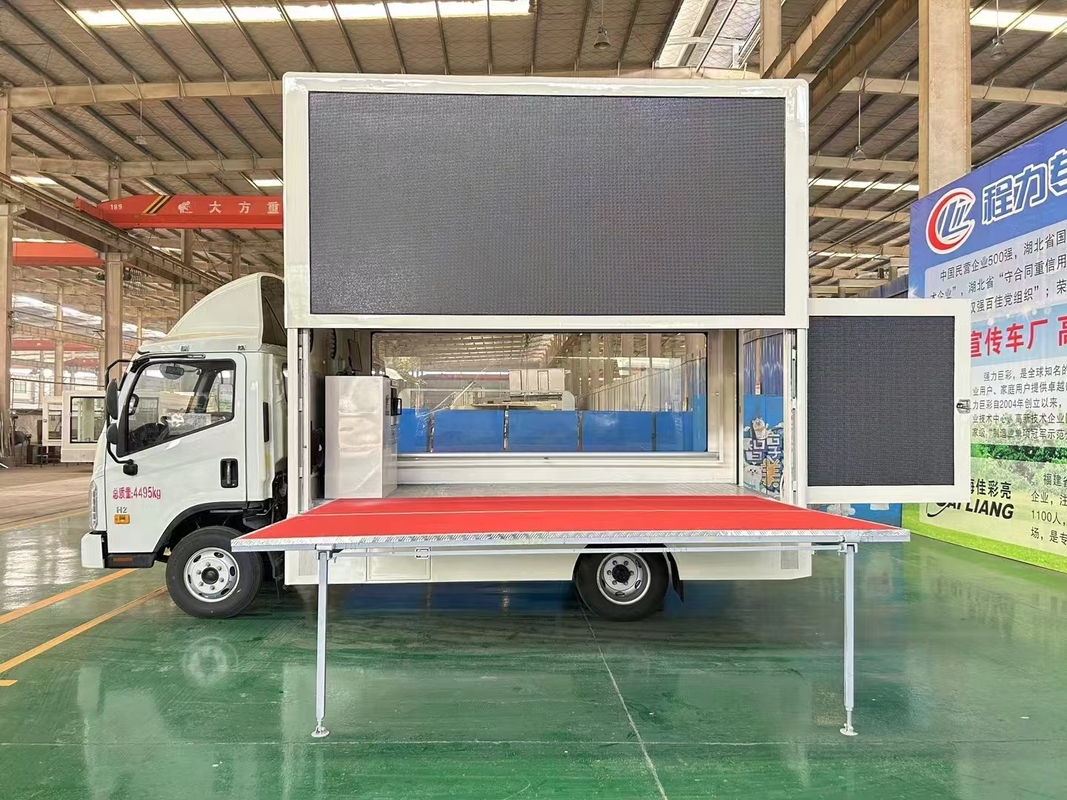 Foton 4X2 Mobile Led Truck Publicidade Impotente P4 P5 P6 Veículo ao ar livre LED Display