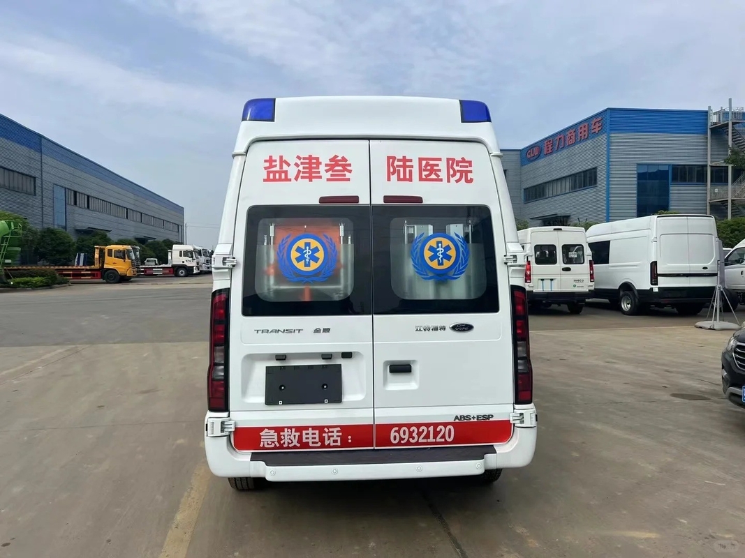 Ford Customization Ambulance Car Veículo 4x2 Ambulance Car Transit V348 PRO Monitoramento UTI Ambulância de emergência Van
