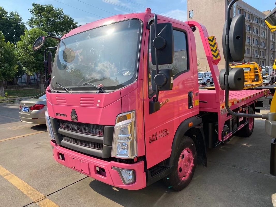 SINOTRUK HOWO 4x2 3 a 5 toneladas de carro de reboque de carga leve para reboque caminhão de resgate rodoviário veículo de recuperação para venda